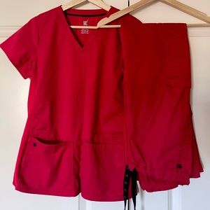 MC2 Scrubs Set Red S